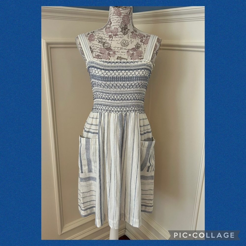 NWT Fat Face smocked cotton sundress
